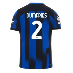 Inter Milan Denzel Dumfries #2 Domaci Dres 2023-24 Kratak Rukavima